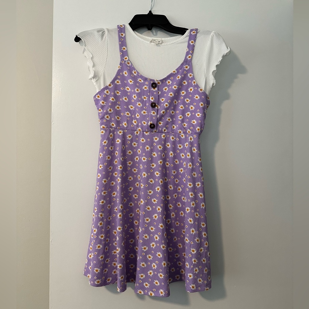 Girl’s Size 12 Outfit Bundle - 2 Rompers and 1 Dress